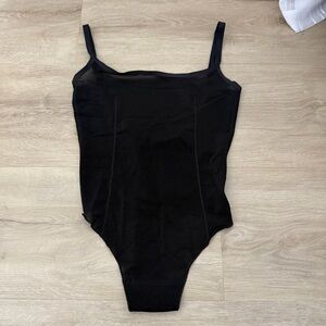 Skims Sheer Black Bodysuit